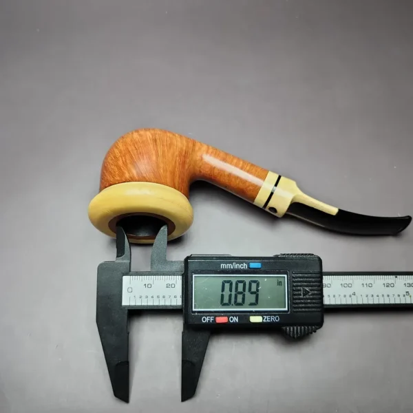 Tom Spanu 2000 Millennio Smooth Pot w/ Boxwood Estate Briar Pipe, Unsmoked - Image 14