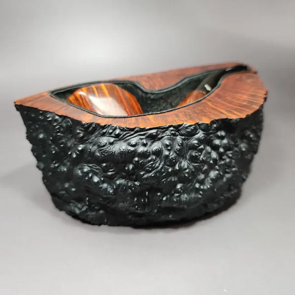 Age Bogelund Smooth Dublin w/ Briar Block Display Estate Briar Pipe, Unsmoked - Image 15
