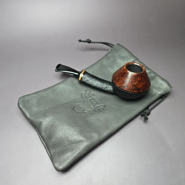 Vitale Partially Sandblasted Rhodesian (Two Star) Handmade Briar Pipe, New - Image 15