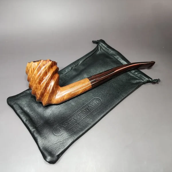 James Upshall Empire Ambassador Smooth Spiral Dublin Estate Briar Pipe, Unsmoked - Image 15