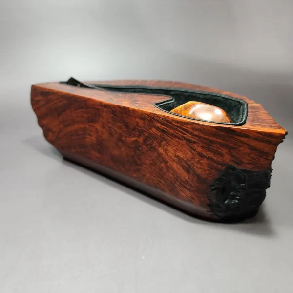 Age Bogelund Smooth Dublin w/ Briar Block Display Estate Briar Pipe, Unsmoked - Image 16