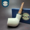 MBSD Meerschaum Silver Reverse Calabash Devil Anse Block Meerschaum Pipe, New