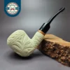 MBSD Meerschaum Deluxe Masonic Rhodesian Block Meerschaum Pipe, Briar-Mortise