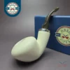 MBSD Meerschaum Silver Reverse Calabash Danish Dublin Block Meerschaum Pipe