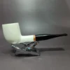 MBSD Meerschaum Deluxe Billiard Block Meerschaum Pipe Briar-Mortise - Image 3