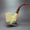 Smooth Oom Paul Estate Block Meerschaum Pipe, Unsmoked - Image 3