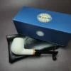 MBSD Meerschaum Deluxe Rusticated Billiard Block Meerschaum Pipe, Briar-Mortise - Image 3