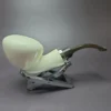 MBSD Meerschaum Silver Reverse Calabash Danish Dublin Block Meerschaum Pipe - Image 2