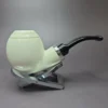 MBSD Meerschaum Silver Reverse Calabash Egg Block Meerschaum Pipe - Image 2