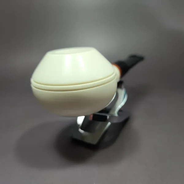 MBSD Meerschaum Deluxe Bullcap Block Meerschaum Pipe Briar-Mortise - Image 4