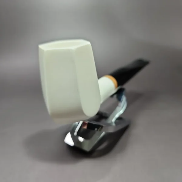 MBSD Meerschaum Deluxe Panel Block Meerschaum Pipe Briar-Mortise - Image 4