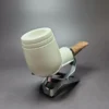 MBSD Meerschaum Silver Reverse Calabash Devil Anse Block Meerschaum Pipe, New - Image 4