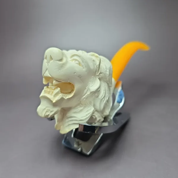 Lion Estate Block Meerschaum Pipe, Unsmoked - Image 4