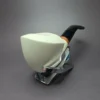 MBSD Meerschaum Deluxe Smooth Pickaxe Block Meerschaum Pipe, Briar-Mortise - Image 4