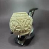 MBSD Meerschaum Silver Reverse Calabash Floral Egg Block Meerschaum Pipe - Image 4
