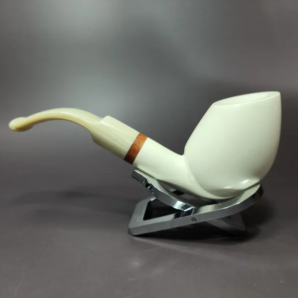 MBSD Meerschaum Deluxe Swan Block Meerschaum Pipe Briar-Mortise 9mm - Image 5