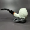 MBSD Meerschaum Deluxe Rusticated Brandy Block Meerschaum Pipe Briar-Mortise - Image 5