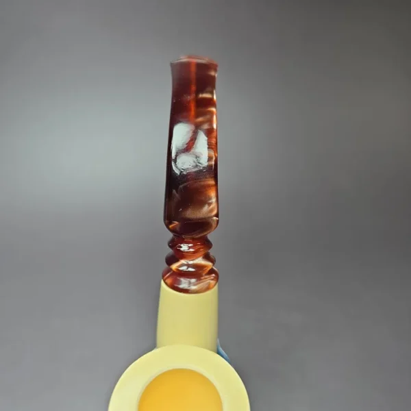 Smooth Oom Paul Estate Block Meerschaum Pipe, Unsmoked - Image 5