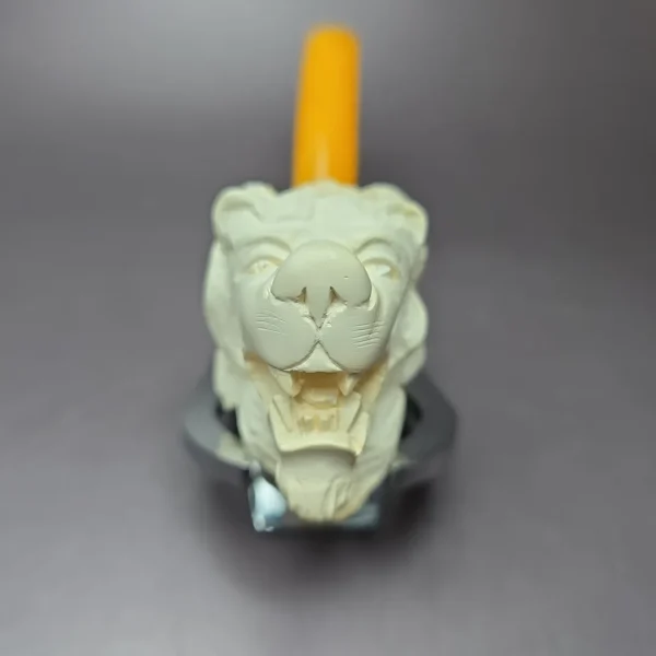 Lion Estate Block Meerschaum Pipe, Unsmoked - Image 5