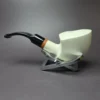 MBSD Meerschaum Deluxe Smooth Pickaxe Block Meerschaum Pipe, Briar-Mortise - Image 5