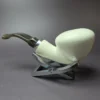 MBSD Meerschaum Silver Reverse Calabash Danish Dublin Block Meerschaum Pipe - Image 4