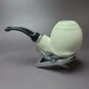 MBSD Meerschaum Silver Reverse Calabash Egg Block Meerschaum Pipe - Image 4