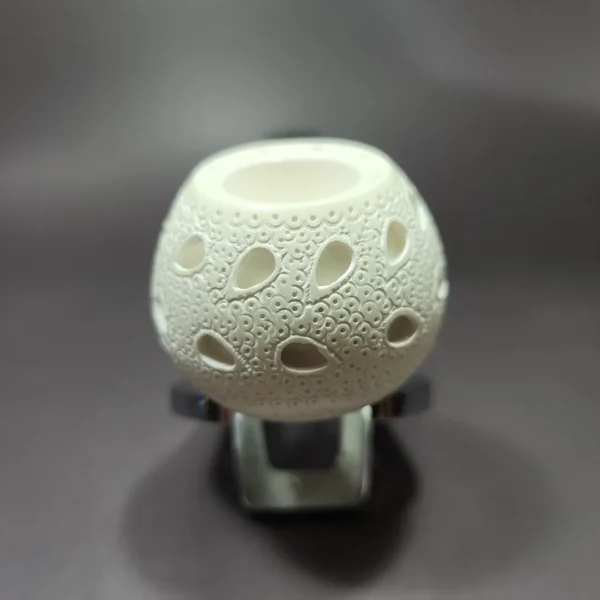 MBSD Meerschaum Silver Reverse Calabash Lattice Tomato Block Meerschaum Pipe - Image 5