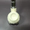 MBSD Meerschaum Silver Reverse Calabash Floral Egg Block Meerschaum Pipe - Image 6