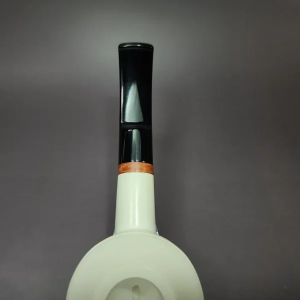 MBSD Meerschaum Deluxe Bullcap Block Meerschaum Pipe Briar-Mortise - Image 7