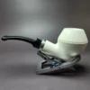 MBSD Meerschaum Silver Reverse Calabash Rhodesian Block Meerschaum Pipe - Image 7
