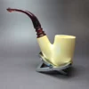 Smooth Oom Paul Estate Block Meerschaum Pipe, Unsmoked - Image 7