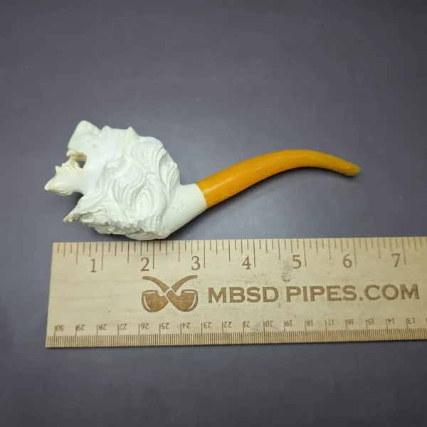 Lion Estate Block Meerschaum Pipe, Unsmoked - Image 7