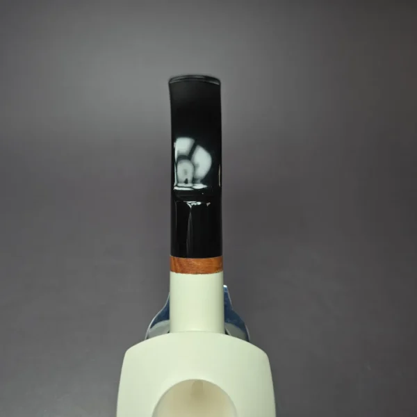 MBSD Meerschaum Deluxe Smooth Pickaxe Block Meerschaum Pipe, Briar-Mortise - Image 7