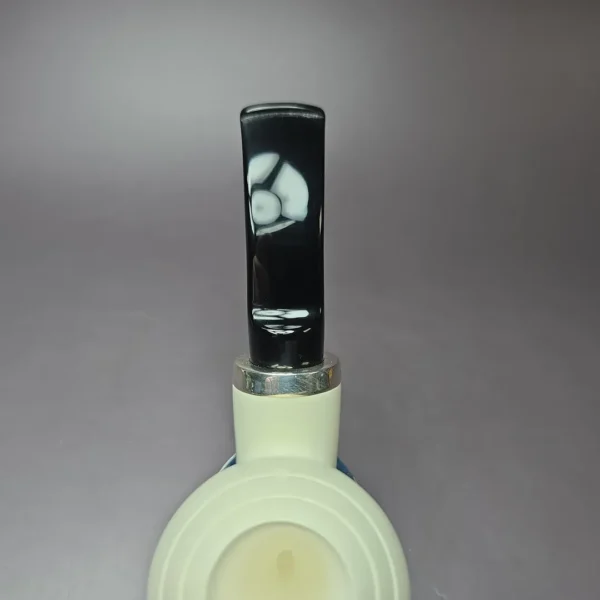 MBSD Meerschaum Silver Reverse Calabash Egg Block Meerschaum Pipe - Image 6