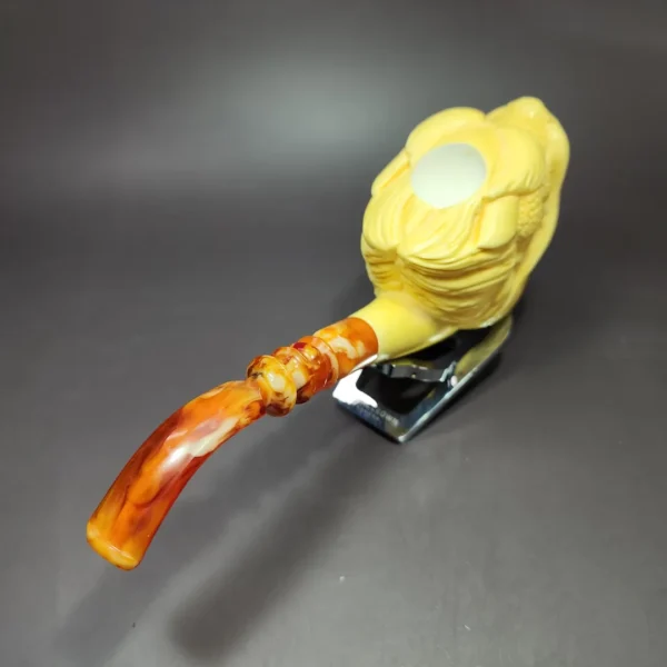 MBSD Meerschaum Masters by Kenan XL Chinese Dragon Block Meerschaum Pipe, New - Image 8