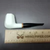 MBSD Meerschaum Deluxe Panel Block Meerschaum Pipe Briar-Mortise - Image 8