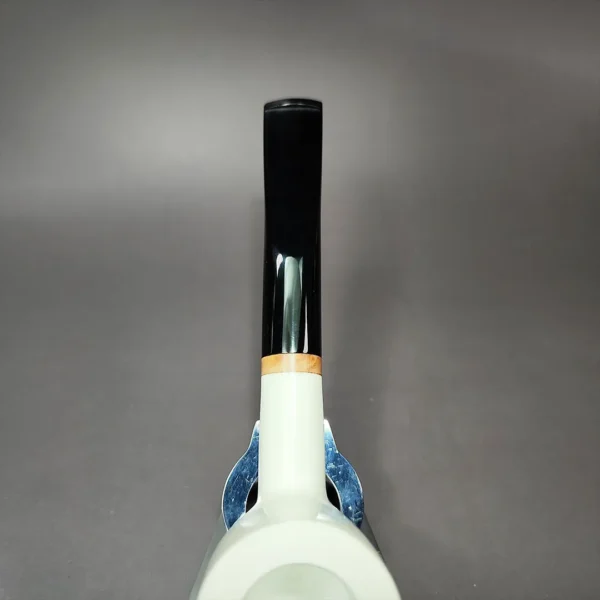 MBSD Meerschaum Deluxe Billiard Block Meerschaum Pipe Briar-Mortise - Image 8