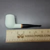 MBSD Meerschaum Deluxe Rusticated Billiard Block Meerschaum Pipe Briar-Mortise - Image 8