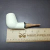 MBSD Meerschaum Silver Reverse Calabash Devil Anse Block Meerschaum Pipe, New - Image 8
