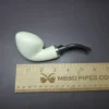 MBSD Meerschaum Silver Reverse Calabash Danish Dublin Block Meerschaum Pipe - Image 7