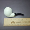 MBSD Meerschaum Silver Reverse Calabash Egg Block Meerschaum Pipe - Image 7