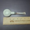 MBSD Meerschaum Deluxe Silver Prince Block Meerschaum Pipe, Briar-Mortise - Image 7