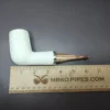 MBSD Meerschaum Silver Reverse Calabash Lattice Stack Block Meerschaum Pipe - Image 8