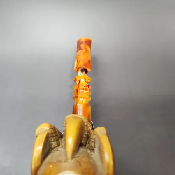 MBSD Meerschaum Masters by Kenan XL Dragon Claw Block Meerschaum Pipe, New - Image 9