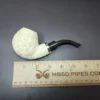 MBSD Meerschaum Silver Reverse Calabash Floral Egg Block Meerschaum Pipe - Image 9