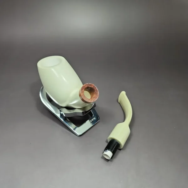 MBSD Meerschaum Deluxe Swan Block Meerschaum Pipe Briar-Mortise 9mm - Image 10