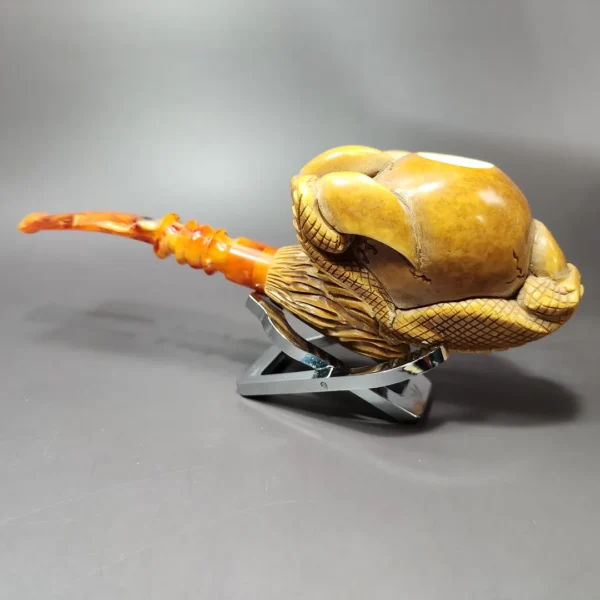 MBSD Meerschaum Masters by Kenan XL Dragon Claw Block Meerschaum Pipe, New - Image 10