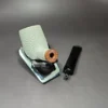 MBSD Meerschaum Deluxe Rusticated Billiard Block Meerschaum Pipe Briar-Mortise - Image 10