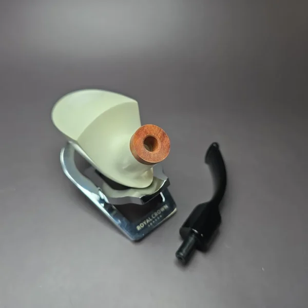 MBSD Meerschaum Deluxe Smooth Pickaxe Block Meerschaum Pipe, Briar-Mortise - Image 10