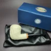 MBSD Meerschaum Deluxe Masonic Rhodesian Block Meerschaum Pipe, Briar-Mortise - Image 11